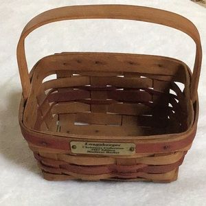 🧺  1987 Longaberger Christmas Collection, Mistletoe Basket 🧺
